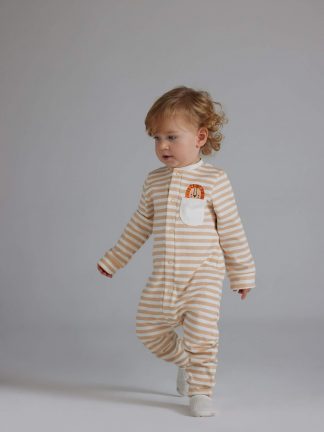 لباس نوزاد پسر بژ دفکتو