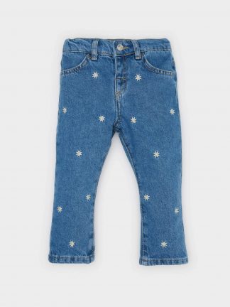 شلوار جین نوزاد دختر نعنایی (فرعی) (مادر:آبی) دفکتو