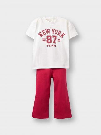 ست لباس نوزاد دختر زرشکی دفکتو