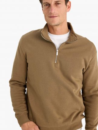 سویشرت مردانه خاکی دفکتو