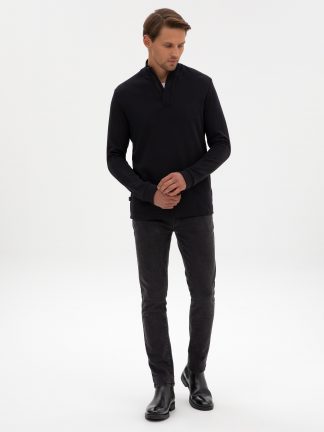 سویشرت مردانه مشکی پیرکاردین