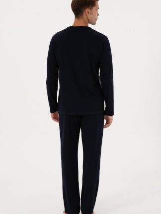 لباس راحتی مردانه سرمه ای یو اس پولو