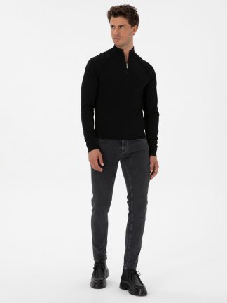 پلیور مردانه مشکی پیرکاردین