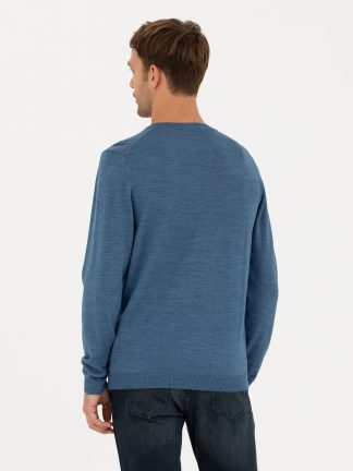 پلیور مردانه آبی پیرکاردین