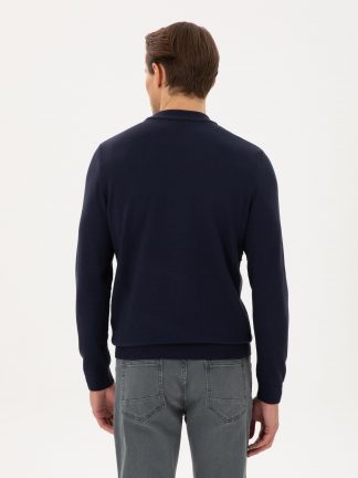 پلیور مردانه سرمه ای پیرکاردین