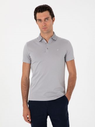 پولوشرت مردانه طوسی کاشارل