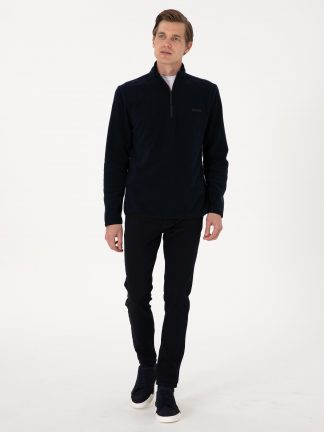 سویشرت مردانه سرمه ای پیرکاردین