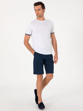 شلوارک مردانه سرمه ای کاشارل