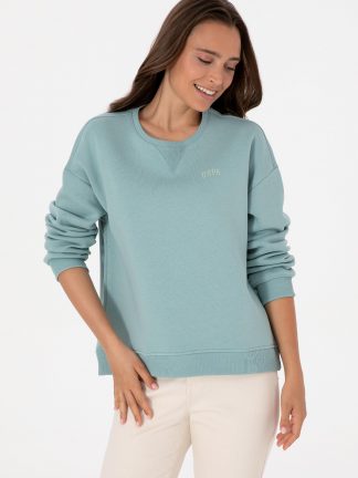 سویشرت زنانه نعنایی یو اس پولو