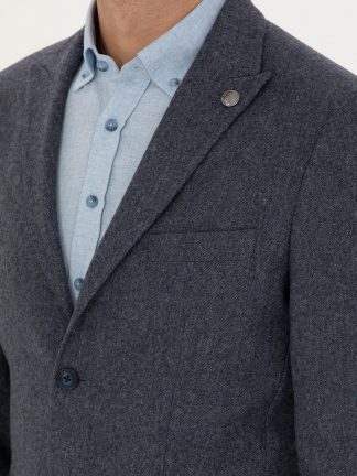 کت مردانه سرمه ای پیرکاردین