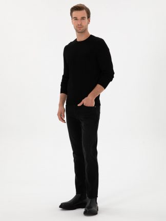 شلوار جین اسلیم فیت مردانه خاکستری کاشارل