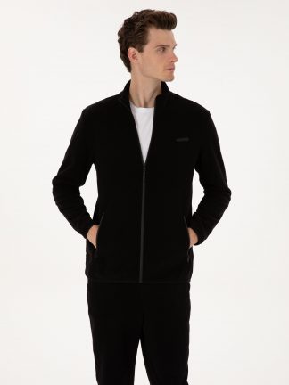 سویشرت مردانه مشکی پیرکاردین