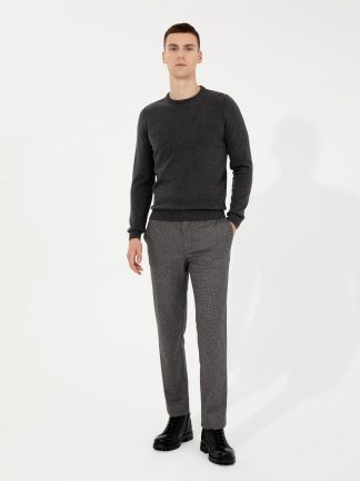 پلیور مردانه خاکی ملانژ پیرکاردین