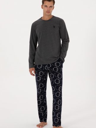 لباس راحتی مردانه خاکستری تیره یو اس پولو