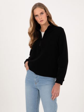 سویشرت زنانه مشکی پیرکاردین