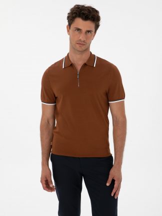 پولوشرت مردانه قهوه ای پیرکاردین