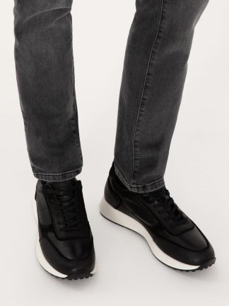 کفش کتانی و اسپرت مردانه مشکی پیرکاردین