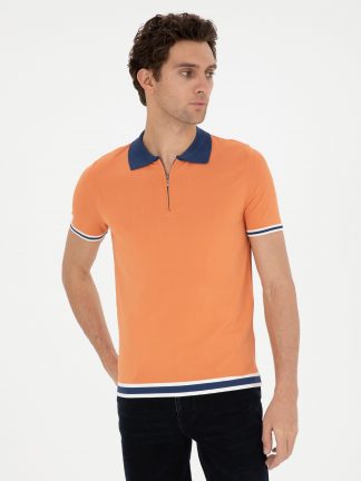 پلیور مردانه نارنجی کاشارل