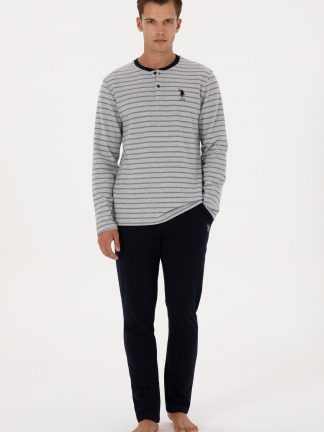 لباس راحتی مردانه سرمه ای یو اس پولو