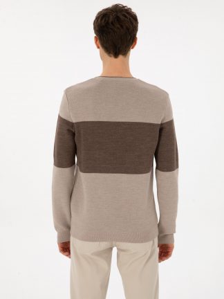 پلیور مردانه بژ کاشارل