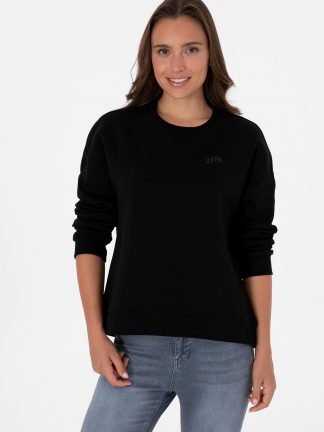 سویشرت زنانه مشکی یو اس پولو