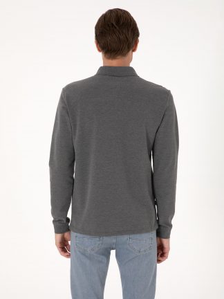 سویشرت مردانه خاکستری تیره پیرکاردین