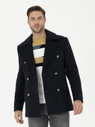 پالتو مردانه سرمه ای پیرکاردین