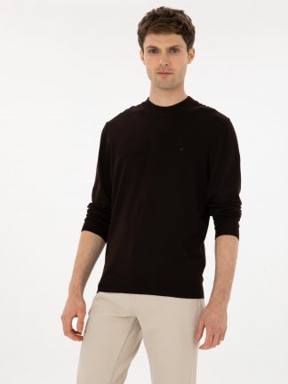 پلیور مردانه قهوه ای کاشارل