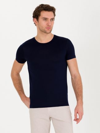 تی شرت مردانه سرمه ای کاشارل