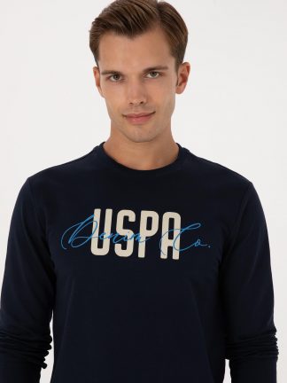 سویشرت مردانه سرمه ای یو اس پولو