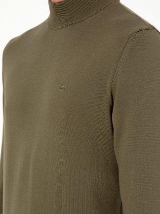 پلیور مردانه خاکی تیره پیرکاردین