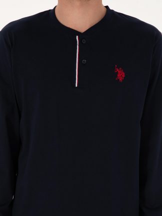 لباس راحتی مردانه سرمه ای یو اس پولو