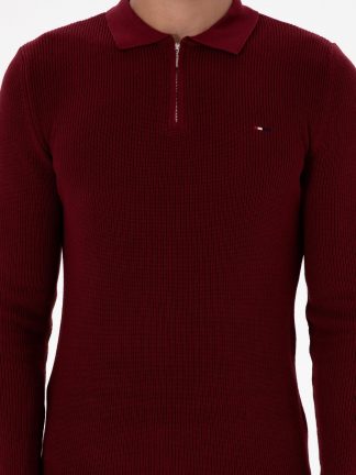 پلیور مردانه زرشکی یو اس پولو