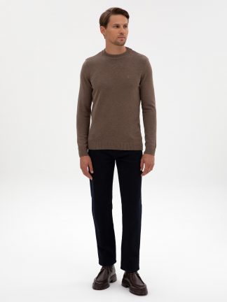 شلوار جین راسته مردانه سرمه ای تیره پیرکاردین