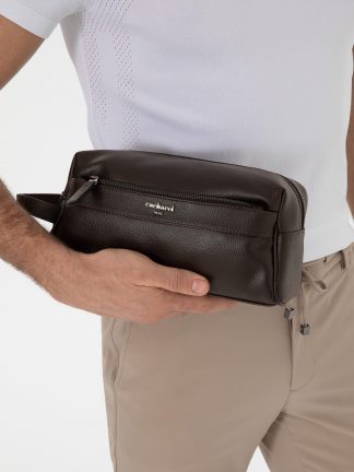 کیف مردانه قهوه ای کاشارل