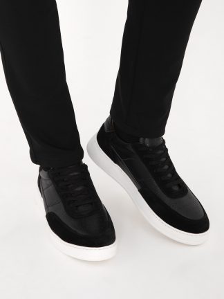 کفش کتانی و اسپرت مردانه مشکی پیرکاردین