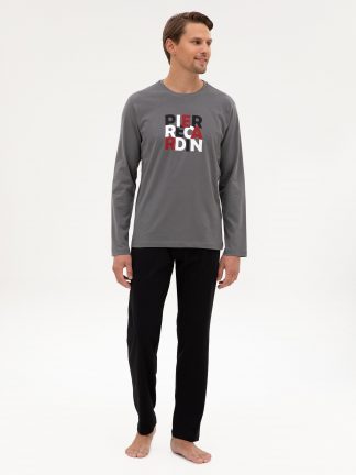 لباس راحتی مردانه خاکستری تیره پیرکاردین