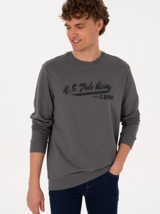 سویشرت مردانه خاکستری یو اس پولو