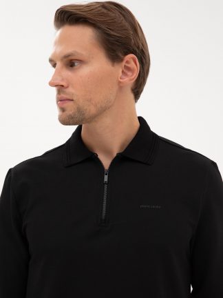 سویشرت مردانه مشکی پیرکاردین