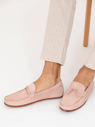 کفش لوفر مردانه صورتی پودری کاشارل