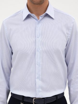 پیراهن رسمی مردانه آبی روشن پیرکاردین