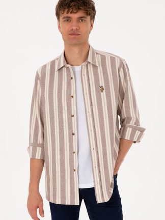 پیراهن آستین بلند مردانه یو اس پولو