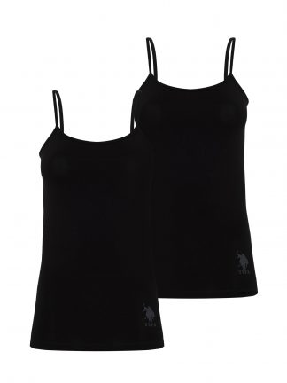 تاپ زنانه مشکی یو اس پولو
