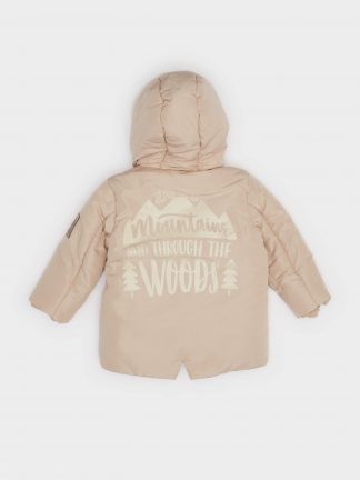 کاپشن نوزاد پسر بژ دفکتو