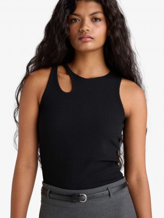 تاپ زنانه مشکی دفکتو