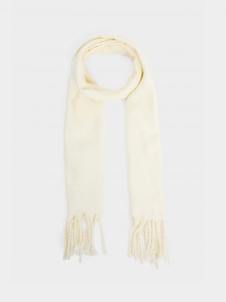 شال بافت زنانه سفید دفکتو