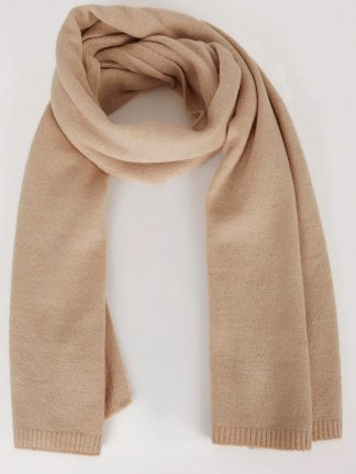 شال بافت زنانه بژ دفکتو