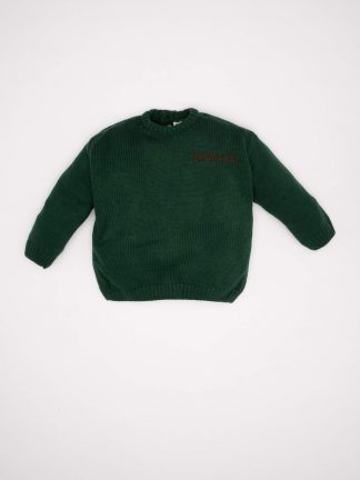 پلیور نوزاد پسر خاکی روشن دفکتو