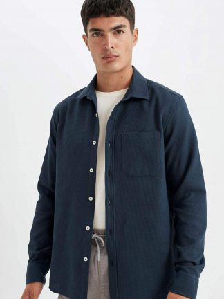 پیراهن آستین بلند مردانه دفکتو