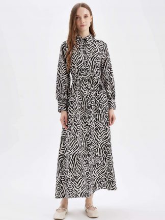 پیراهن زنانه مشکی دفکتو